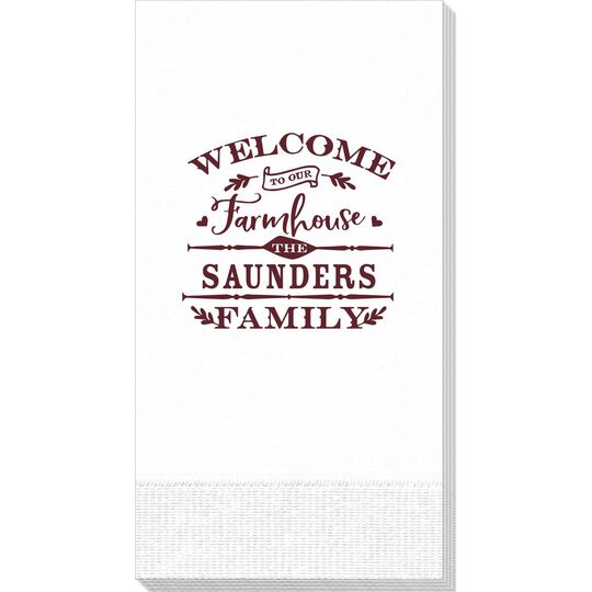 Welcome To Our Farmhouse Guest Towels